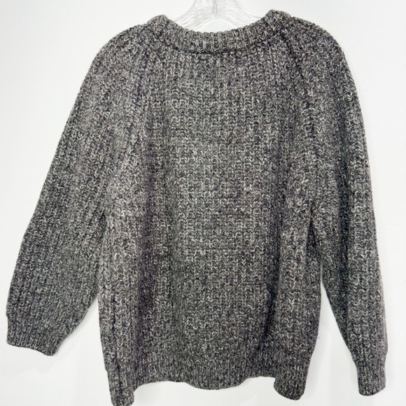 Vintage Dartmoor Jumpers Chunky Knit Gray 100% Wool Sweater Size XL - Picture 12 of 13